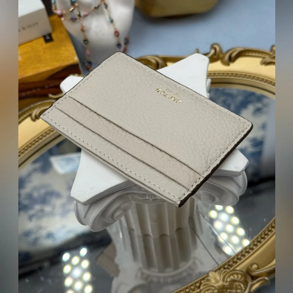 🆕 OROTON 🧿 NWOT Margot Card Sleeve, White Leather Cardholder